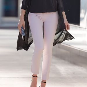 Comfort Stretch Slim Light Pink Ankle Pants